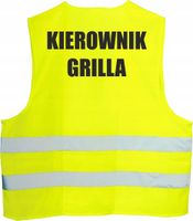 KAMIZELKA ODBLASKOWA nadruk KIEROWNIK GRILLA