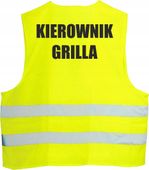 KAMIZELKA ODBLASKOWA nadruk KIEROWNIK GRILLA