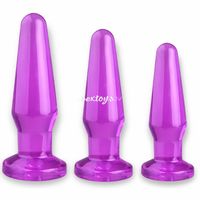 KOMPLET RÓŻNEJ WIELKOŚCI KORKÓW ANALNYCH FUKSJA