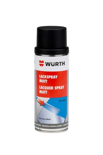WURTH Lakier Czarny Mat Satyna Spray Szybkoschnący RAL 9005 400ml na Arena.pl