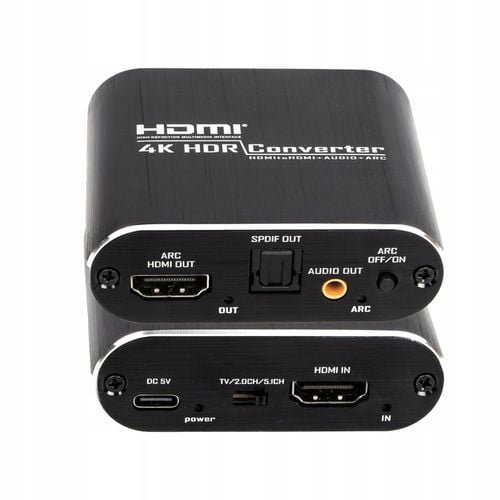 Ekstraktor HDMI do HDMI audio ARC Adapter Konwerter TOSLINK CINCH AUX na Arena.pl