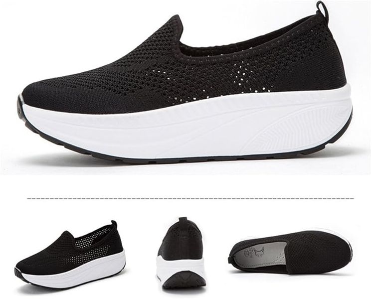 Buty Damskie Wsuwane Trekkingowe do Fitnessu Siłownia Czarne 40 5 3cm zdjęcie 2