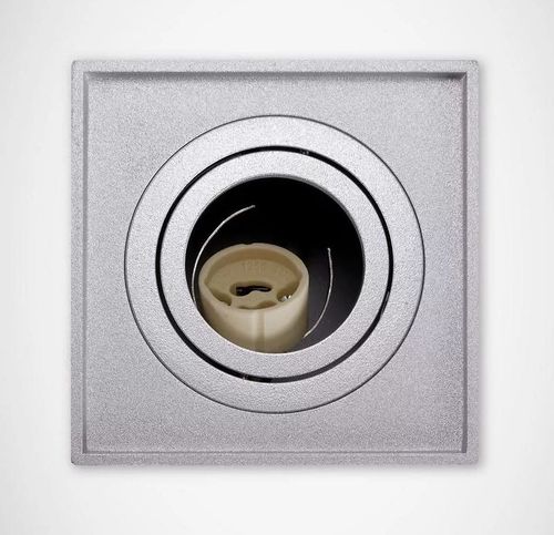 Lampa sufitowa wewnętrzna kwadrat HARY D srebrna GU10 03715 plafon na Arena.pl