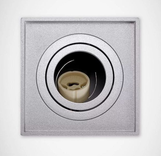 Lampa sufitowa wewnętrzna kwadrat HARY D srebrna GU10 03715 plafon zdjęcie 5