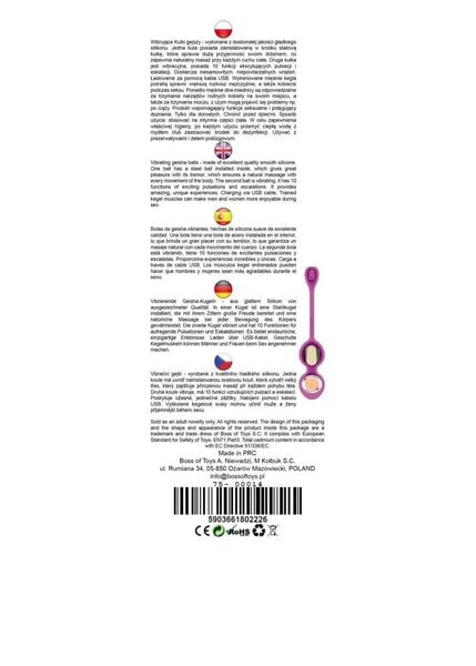 Vibrating Kegel Balls 32Mm 80G Purple 10 Function Usb - B - Series zdjęcie 5