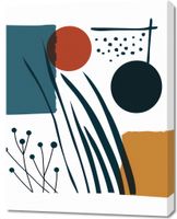 Obraz 70x90cm Przerys nad Treścią