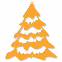 Ś34 Zawieszka świąteczna CHOINKA Boże Narodzenie ozdoba ażur ŚWIĘTA 13x15