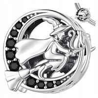 CHARMS CZAROWNICA KOT srebro 925 wiedźma zołza srebrny koralik beads charms