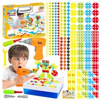 ZESTAW KLOCKI KONSTRUKCYJNE 237el. WKRĘTARKA WALIZKA ŚRUBOKRĘT KLUCZ ŚRUBKI