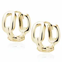 POZŁACANE SREBRNE KOLCZYKI KÓŁKA KÓŁECZKA GŁADKIE OGNIWA ŁAŃCUCHA ŁAŃCUSZKI