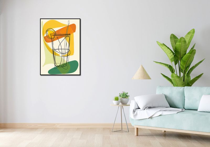 Plakat 64x90cm Koktajl Artystyczny zdjęcie 4