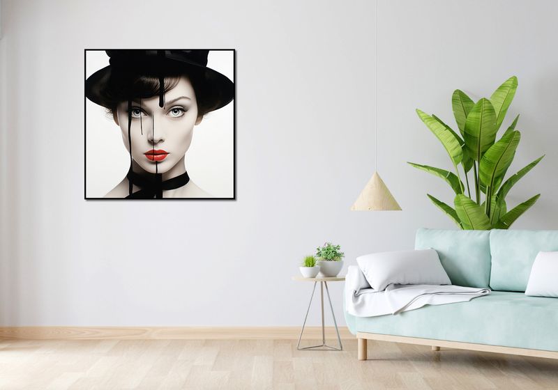 Plakat 90x90cm Atramentowa Aura zdjęcie 4