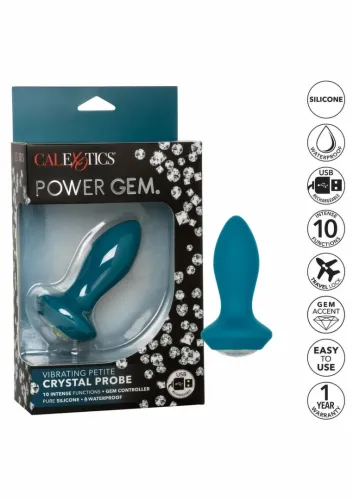 calexotics power gem vibrating petite crystal probe silikonowy fioletowy na Arena.pl