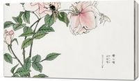 Obraz 100x60cm Pszczoła i Kwiat Morimoto Toko Japoński Vintage do Salonu