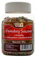 Pomidory Suszone z Bazylią i Czosnkiem Niedźwiedzi 100g w Słoiku Git Słoik
