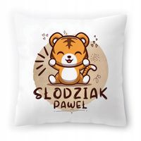 Poduszka Dla Pawła Na Urodziny Ze Zdjęciem Na Prezent Biała 40X40 Cm