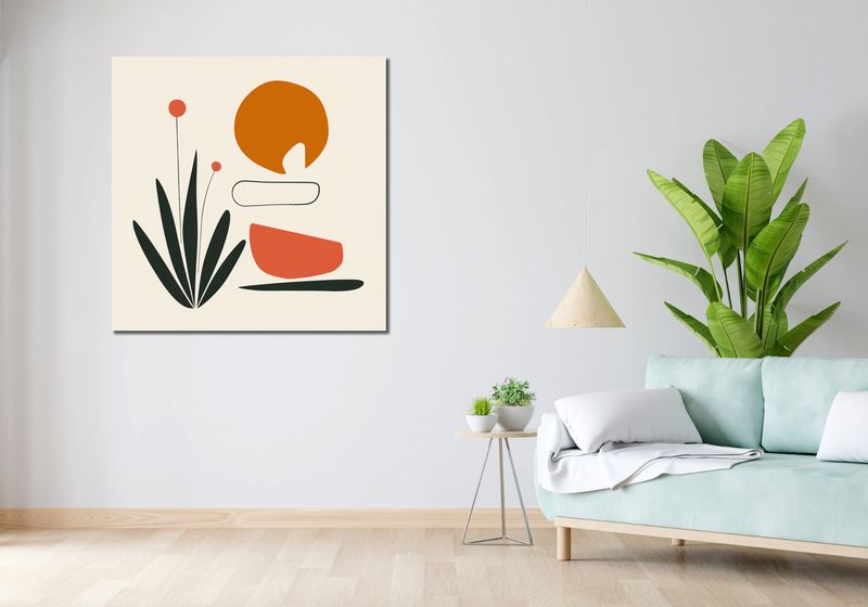 Obraz 100x100cm Abstrakcyjny Zen zdjęcie 2