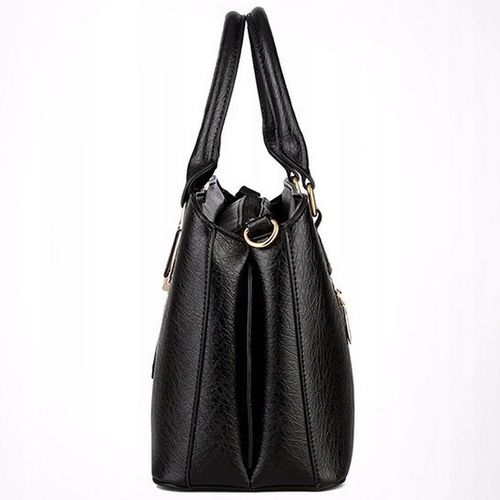 TOREBKA CZARNA ELEGANCKA Usztywniana Pojemna Damska do Ręki na Ramię Pasek na Arena.pl