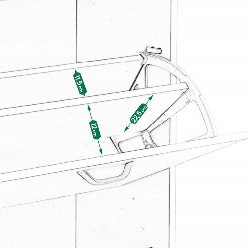 szafka na buty regał 3 komory obuwie komoda pojemna do przedpokoju regał na Arena.pl