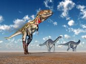 FOTOTAPETA dla dzieci DINOZAURY DRZEWA 3D 360x240