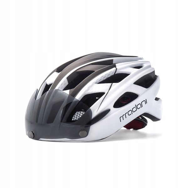 Kask rowerowy z szybą HT19 - madani zdjęcie 8