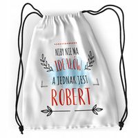 Plecak Dla Roberta Sportowy Szkolny Worek Torba Z Nadrukiem Ze Zdjęciem