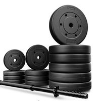 Zestaw obciążeń bitumicznych do ćwiczeń 46 kg z gryfem sztanga Trex Sport