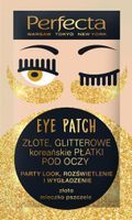 Perfecta Eye Patch Złote Glitterowe Koreańskie Płatki pod oczy  1op.-2szt
