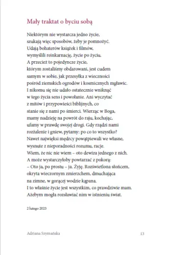 Zeszyt istnienia na Arena.pl