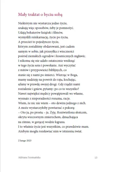 Zeszyt istnienia zdjęcie 14