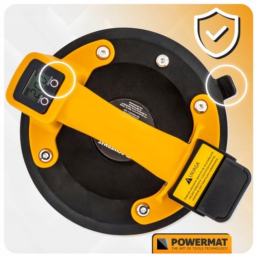 PRZYSSAWKA PRÓŻNIOWA DO PŁYTEK GLAZURY UCHWYT AKUMULATOR LCD 200 KG 200 MM na Arena.pl