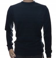 Sweter męski z kaszmiru i wełny merynosów L granat