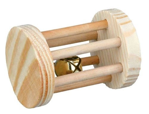 Rolka dla gryzoni Trixie - drewniana zabawka z dzwoneczkiem 5 x 3,5cm na Arena.pl