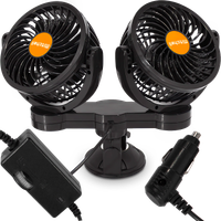 Wiatrak Samochodowy Turbo 24V Podwójny Wentylator Do Gniazda Zapalniczki