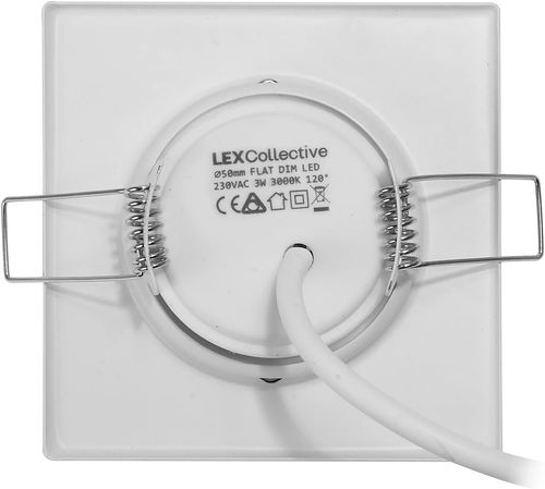 Lex Collective Zestaw Reflektorów LED 230 V Białe 3 sztuki 8 x 8 cm na Arena.pl