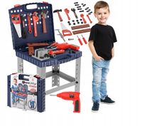 WARSZTAT MAJSTERKOWICZA DO MAJSTERKOWANIA W WALIZCE NARZĘDZIA DLA DZIECI