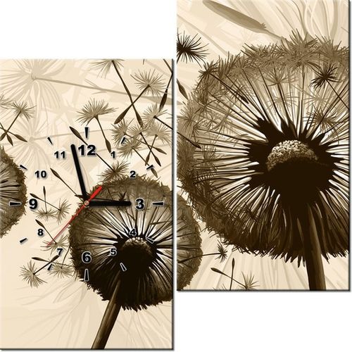 60 60CM ZEGAR DMUCHAWCE BEŻU OBRAZ ŚCIENNY PŁÓTNO RAMA na Arena.pl
