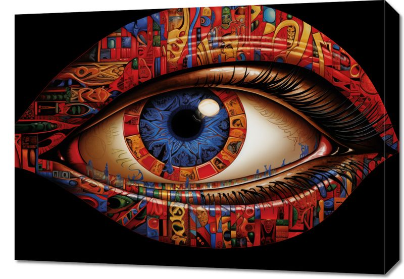 Obraz 70x50cm W Oku Obserwatora zdjęcie 1