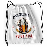 Plecak Urodziny 80 80Te Sportowy Szkolny Worek Z Nadrukiem Ze Zdjęciem