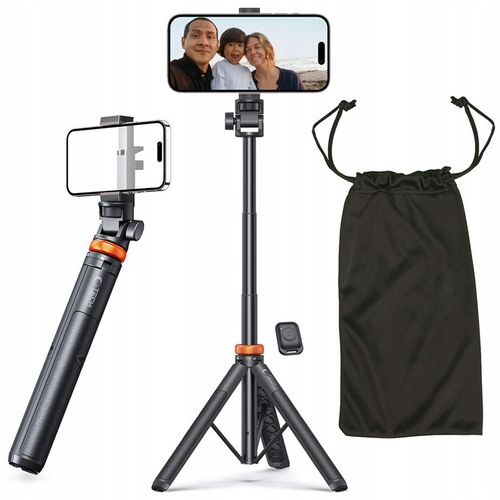 KIJEK SELFIE STICK TRIPOD BLUETOOTH DO TELEFONU / GOPRO + SASZETKA na Arena.pl