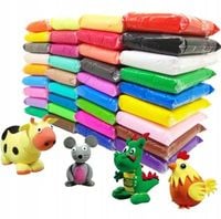 POLIMEROWA MASA PLASTYCZNA ZESTAW 108 SZT PIANKOLINA PLASTELINA SENSO GLINA