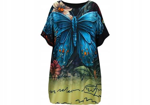 Kobieca bluzka z uroczym nadrukiem 50/52 5XL/6XL na Arena.pl