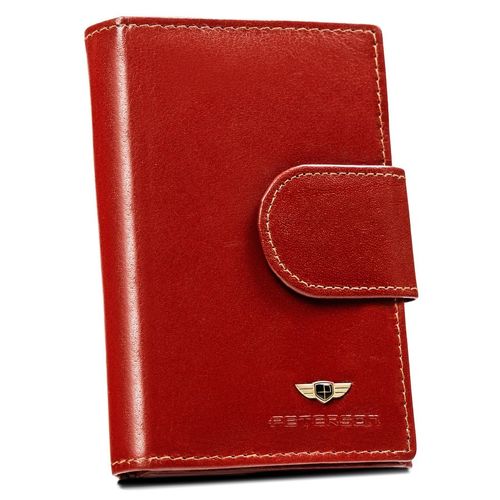 skórzany, średni portfel damski na zatrzask - peterson na Arena.pl