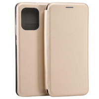 beline etui book magnetic moto edge 50pro złoty/gold