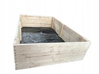 WARZYWNIAK ZIELNIK SKRZYNIA NA WARZYWA 120x80x30 WYSOKI + AGROWŁÓKNINA