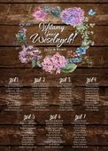 Plan stołów weselnych gości wesele tablica 70x50