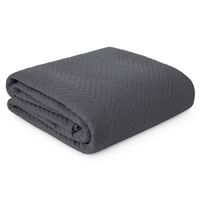 Narzuta na łóżko pikowana LEN 200X220 grafitowa