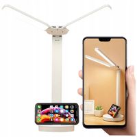 Lampka biurkowa Alogy Lampka podwójna LED biały moc do 7 W