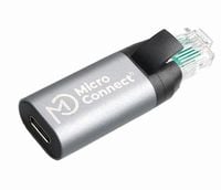 MicroConnect USB C Female to RJ45 Male