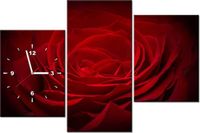 60CM 90 ZEGAR 3 ELEM RÓŻA UKOCHANEJ ŚCIENNY